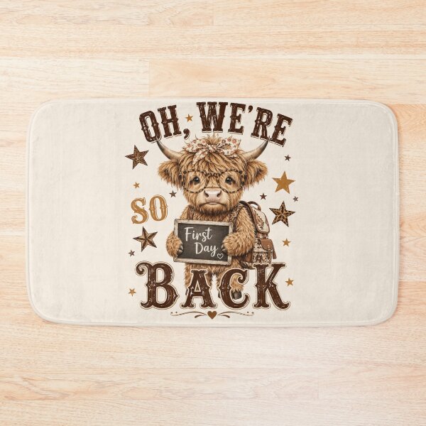 Item preview, Oh We're So Back Highland Cow Teacher Western School designed and sold by Yellowriversss.