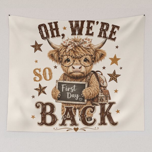 Item preview, Oh We're So Back Highland Cow Teacher Western School designed and sold by Yellowriversss.