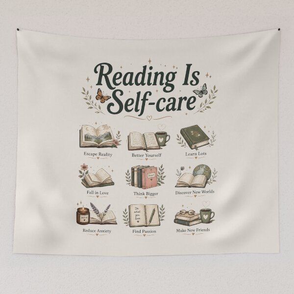 Item preview, Reading Is Self-Care, Book Lover Gift designed and sold by Quiajia.