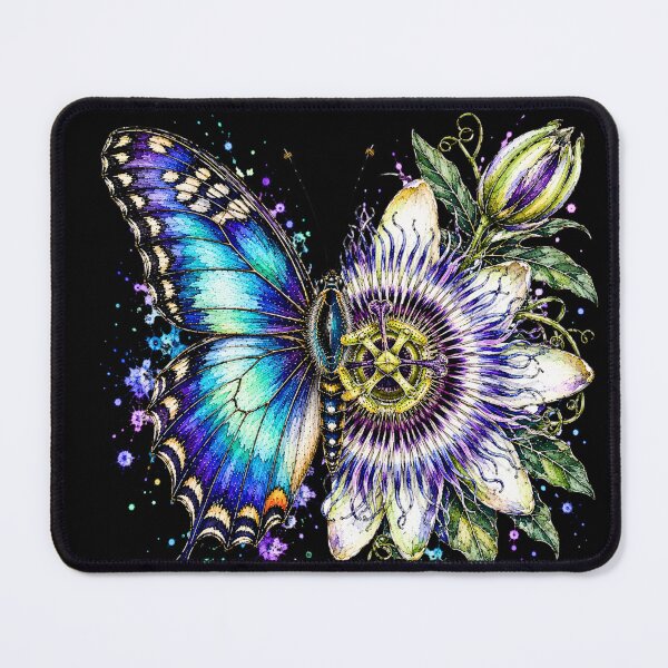 Item preview, Passion Flower Butterfly Watercolor Illustration designed and sold by ColorSplash123.
