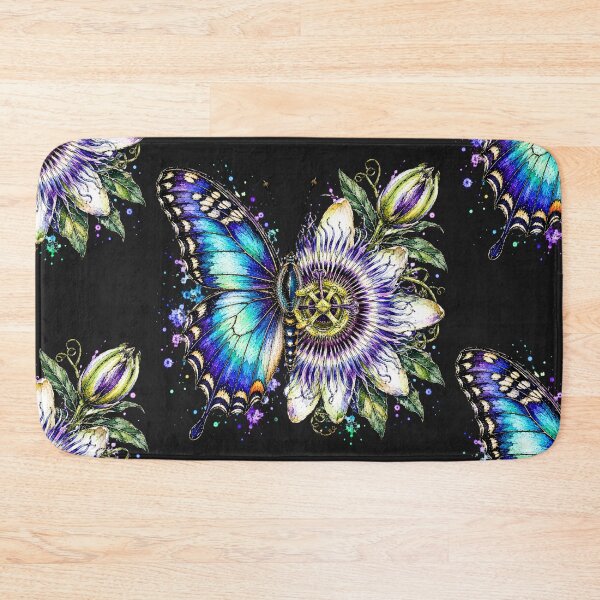 Item preview, Passion Flower Butterfly Watercolor Illustration designed and sold by ColorSplash123.