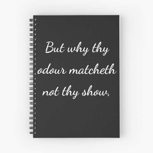 Item preview, “But why thy odour matcheth not thy show,” - handwriting white designed and sold by ariksworld.