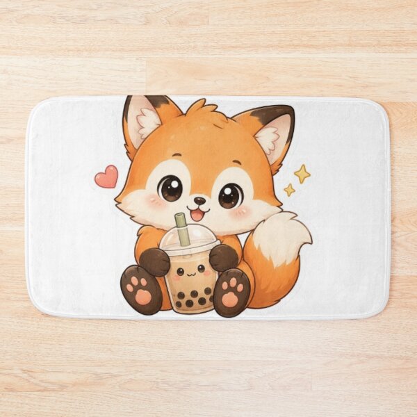 Item preview, Cute Kawaii Fox Boba Sticker | Adorable Fox Bubble Tea | Cute Animal Sticker designed and sold by Vegasstickers.