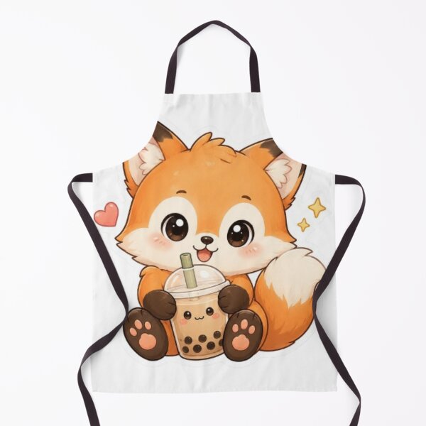 Item preview, Cute Kawaii Fox Boba Sticker | Adorable Fox Bubble Tea | Cute Animal Sticker designed and sold by Vegasstickers.