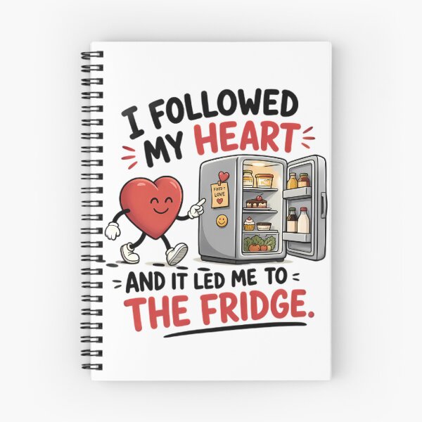 Item preview, Heart Following Fridge Full Of Food designed and sold by Linework Studio.