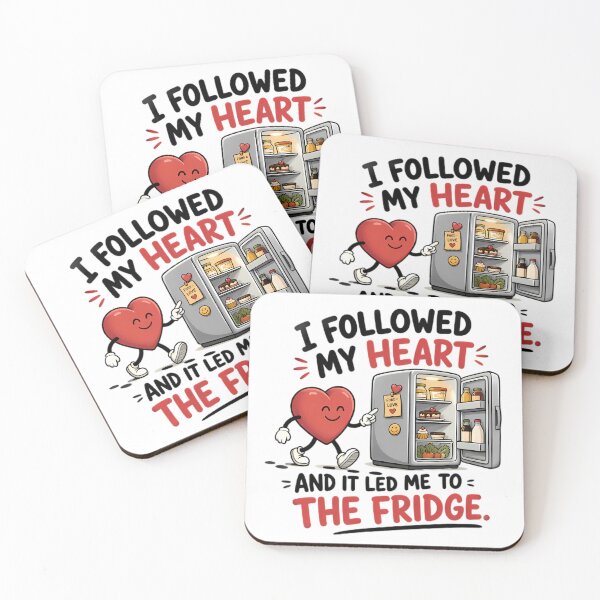 Item preview, Heart Following Fridge Full Of Food designed and sold by Linework Studio.