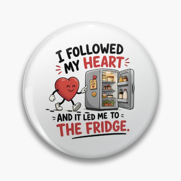 Item preview, Heart Following Fridge Full Of Food designed and sold by Linework Studio.