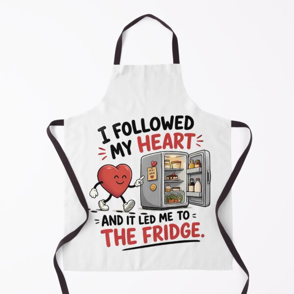 Item preview, Heart Following Fridge Full Of Food designed and sold by Linework Studio.