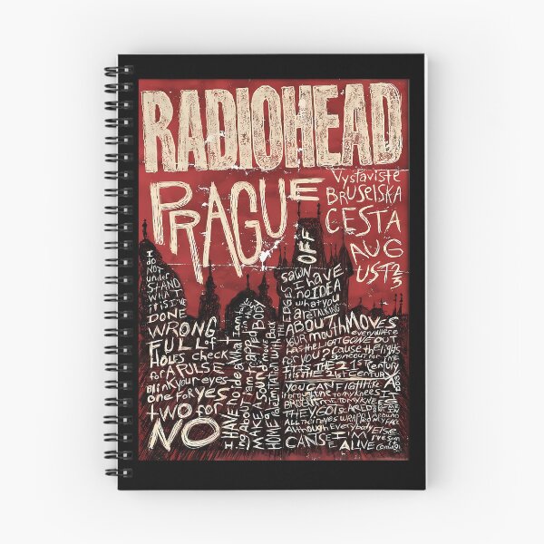 Item preview, Radiohead Prague Concert Lyric Poster designed and sold by GarrisonKling1.