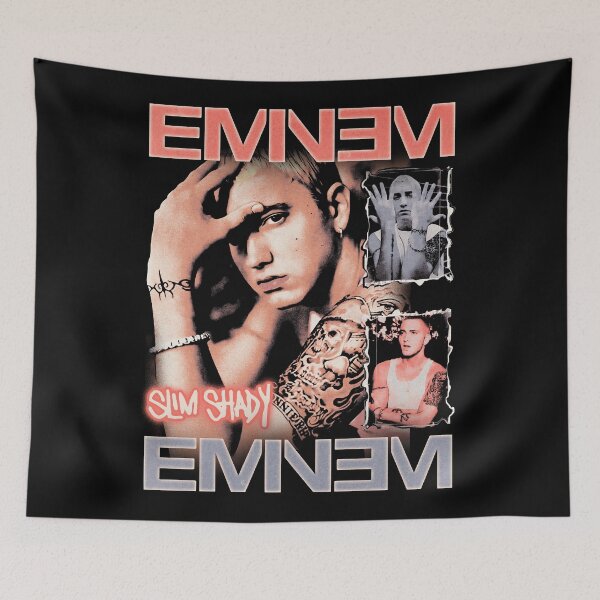 Item preview, EMINEM BLACK t-shirt designed and sold by Iconologyst37.