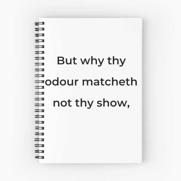 Item preview, “But why thy odour matcheth not thy show,” - print black designed and sold by ariksworld.