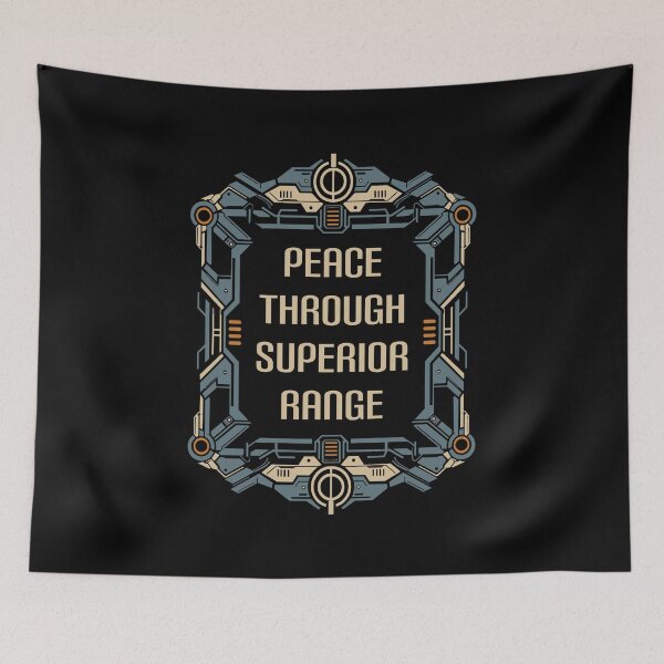 Item preview, Peace Through Superior Range Wargaming designed and sold by pixeptional.
