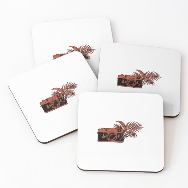 Item preview, Minimalist Vintage Camera and Palm - Urban Line Art designed and sold by MissoStudio.