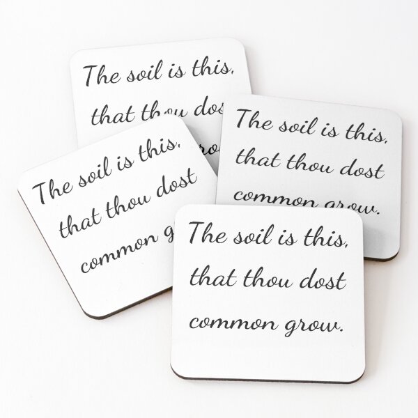 Item preview, “The soil is this, that thou dost common grow.” - handwriting black designed and sold by ariksworld.