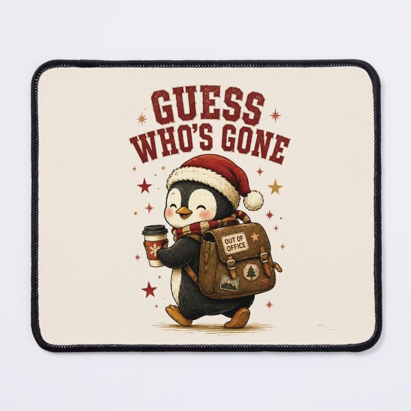Item preview, Guess Who's Gone On Break Funny Penguin Christmas Vacation designed and sold by Yellowriversss.