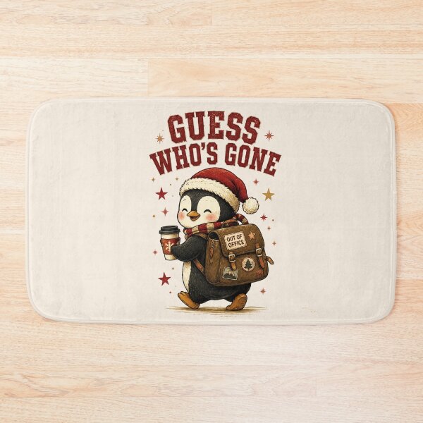 Item preview, Guess Who's Gone On Break Funny Penguin Christmas Vacation designed and sold by Yellowriversss.