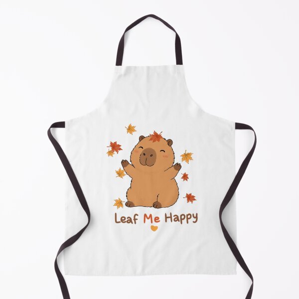 Item preview, Leaf Me Happy – Cute Capybara Autumn Fall Vibes designed and sold by FennyWijayaMomo.