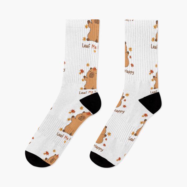 Item preview, Leaf Me Happy – Cute Capybara Autumn Fall Vibes designed and sold by FennyWijayaMomo.