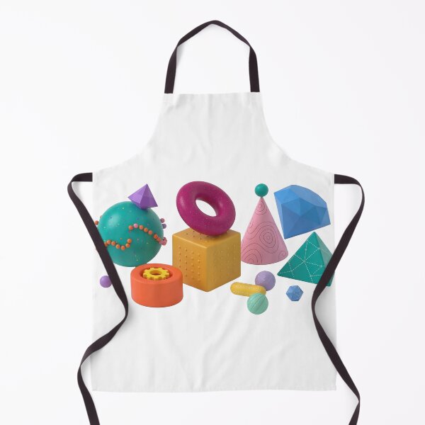 Item preview, Fresh COLORFUL SHAPES Abstract 3D Art designed and sold by dazzlemakers.