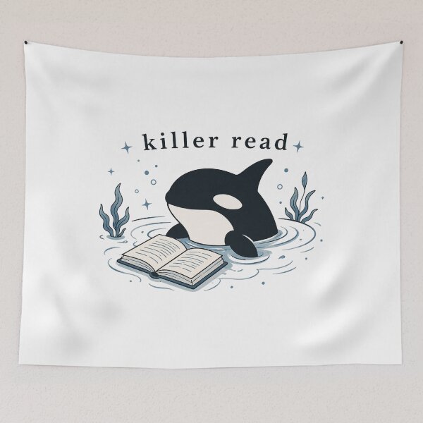Item preview, Killer Read Orca, Book Lover Ocean, Beach Reader Gift, Coastal Bookish, BookTok designed and sold by Quiajia.