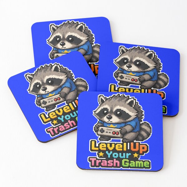 Item preview, Level Up Jimothy Raccoon Your Trash Game, Gamer Meme designed and sold by GraphixKing999.