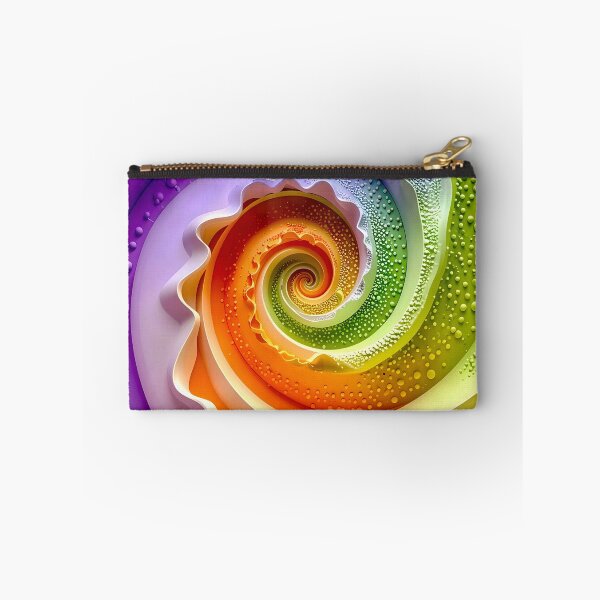 Item preview, Colorful Spiral Abstraction in Purple Orange Green designed and sold by Vicky Brago-Mitchell®.