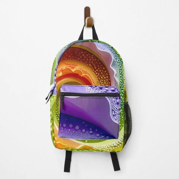 Item preview, Colorful Spiral Abstraction in Purple Orange Green designed and sold by Vicky Brago-Mitchell®.