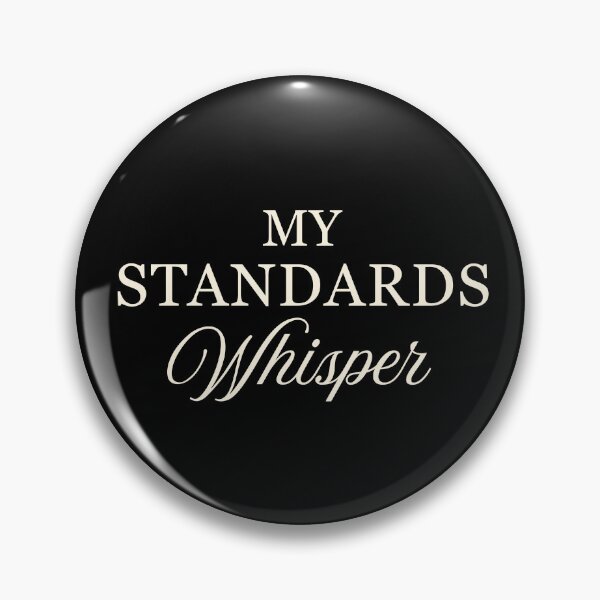 Item preview, My Standards Whisper | Ivory Cream Minimalist Typography designed and sold by Sparkle First Co..