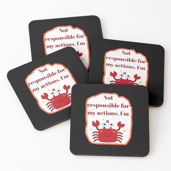 Item preview, Not Responsible I'm A Cancer Cute Funny Crab Zodiac Shirt designed and sold by Funnygiftsstudio .