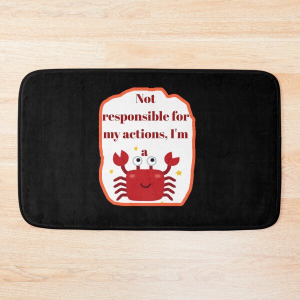 Item preview, Not Responsible I'm A Cancer Cute Funny Crab Zodiac Shirt designed and sold by MariaPCMaria.
