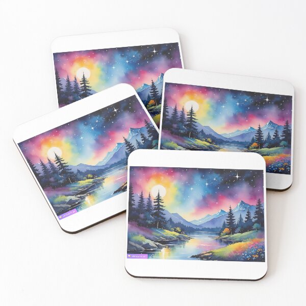 Item preview, A I STARRY NIGHT WATERCCOLOR EFFECT designed and sold by DeniseFFulmer12.