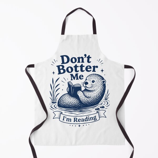 Item preview, Reading, Funny Otter, Cute Bookish Gifts Cozy Reader, Love Reading, Book Lovers Gift Animal designed and sold by Quiajia.