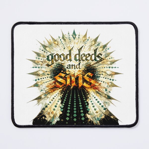 Item preview, Good Deeds and Sins Artistic Typography Design designed and sold by Cukupsehatlah.