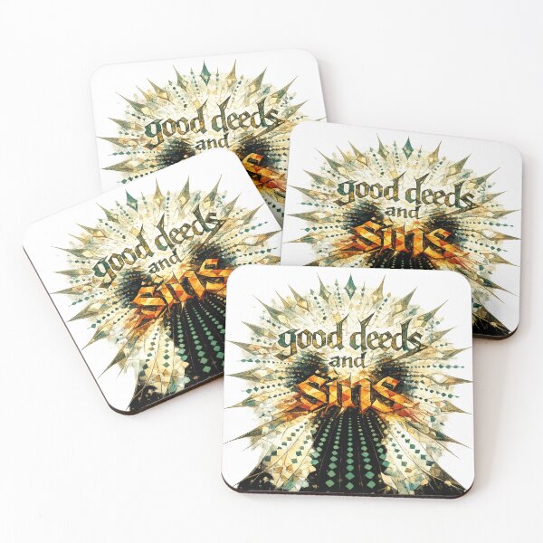 Item preview, Good Deeds and Sins Artistic Typography Design designed and sold by Cukupsehatlah.