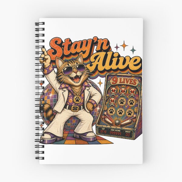Item preview, Stay'n Alive 9 Lives designed and sold by ThePlace2BeN.