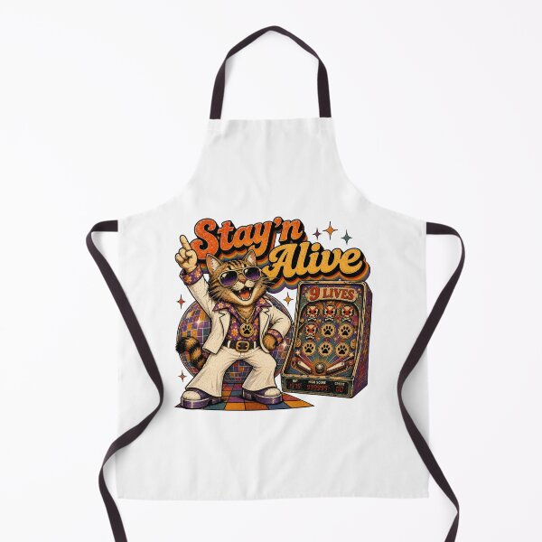 Item preview, Stay'n Alive 9 Lives designed and sold by ThePlace2BeN.