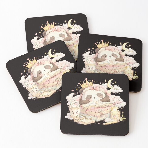 Item preview, Sleepy Panda Reader | Cute Book Lover Design designed and sold by VasiArtLab.