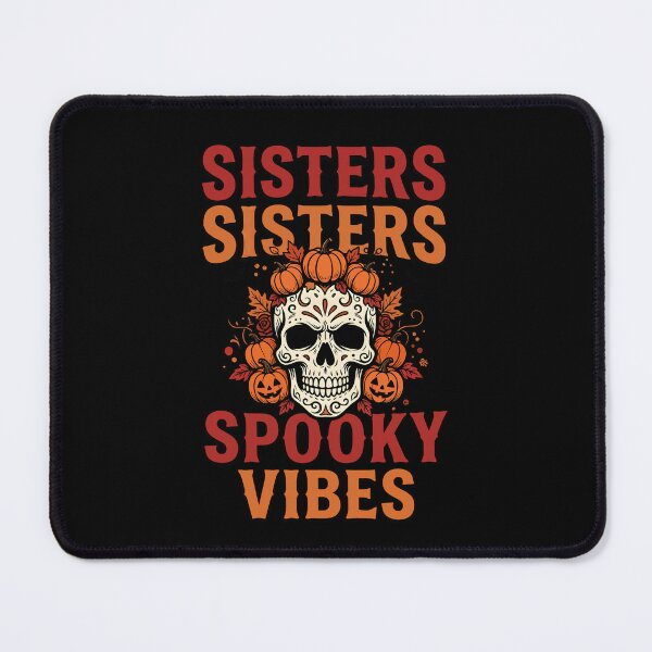 Item preview, Sisters Sisters Spooky Vibes Halloween Skull designed and sold by fawzimorsy.