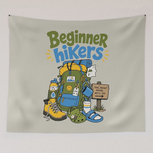 Item preview, Midlife Hiking Friends Retro Trail Club Design designed and sold by JansenGS.