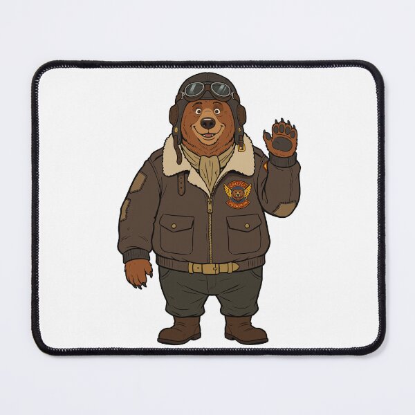 Item preview, Bear Pilot Cartoon designed and sold by Museum Of Non-Existing Art.