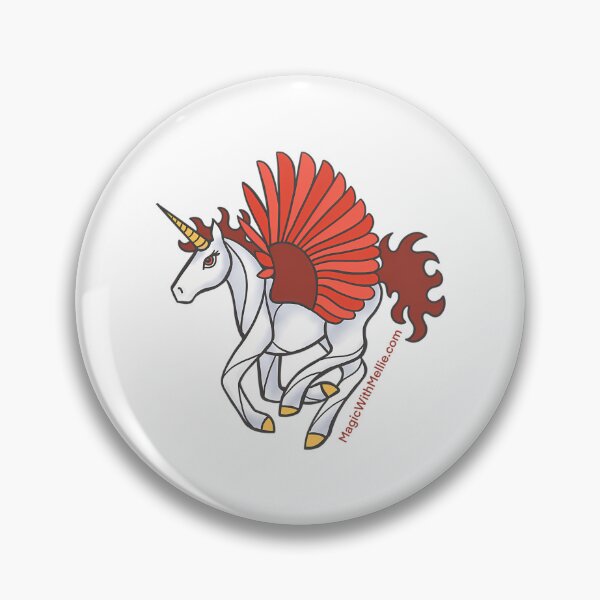 Item preview, Fire Unicorn Pegasus - Unicorns Of The Elements Illustration Series designed and sold by BussinTeesGB.