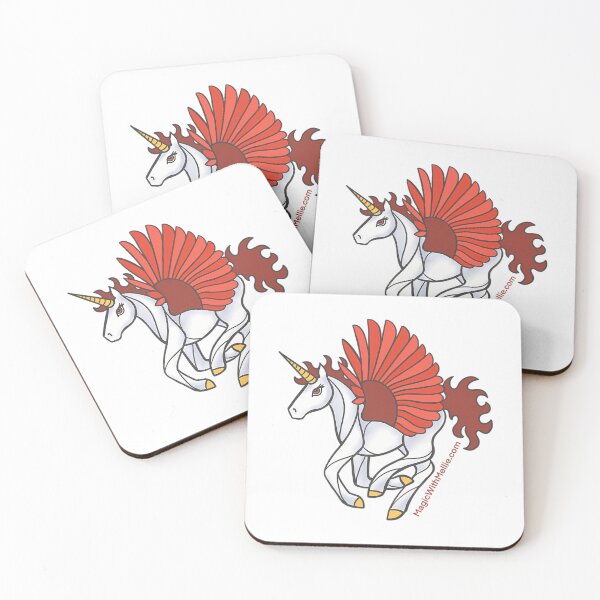 Item preview, Fire Unicorn Pegasus - Unicorns Of The Elements Illustration Series designed and sold by BussinTeesGB.
