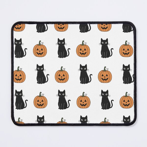 Item preview, Black Cats and Jack O Lanterns Halloween Pattern designed and sold by pixiedustpaint.
