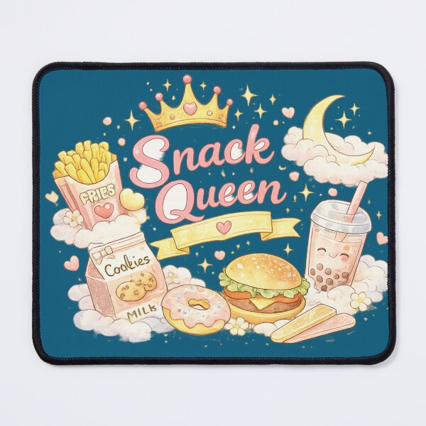 Item preview, Snack Queen | Cute Kawaii Food Lover Design designed and sold by VasiArtLab.
