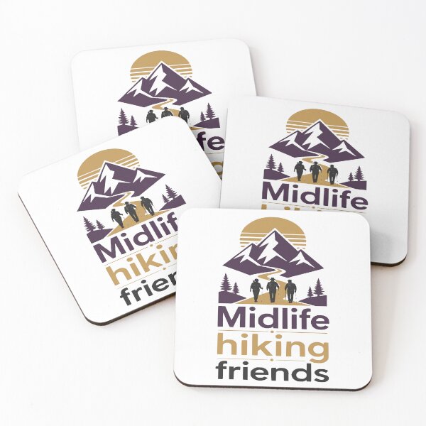 Item preview, Midlife Hiking Friends Retro Trail Club Design designed and sold by JansenGS.