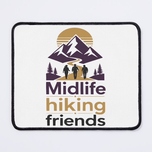 Item preview, Midlife Hiking Friends Retro Trail Club Design designed and sold by JansenGS.
