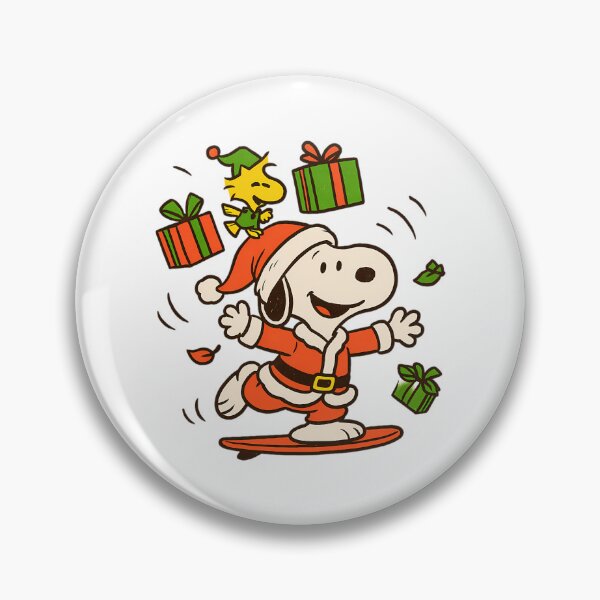 Item preview, Santa Snoopy  Christmas Dog Throwing Presents With Elf Bird designed and sold by mattbecs.