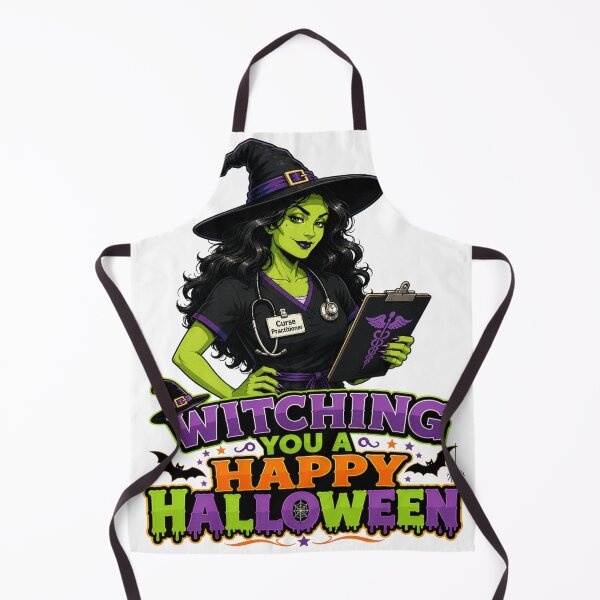 Item preview, Witching you a Happy Halloween Witch Nurse designed and sold by ThePlace2BeN.