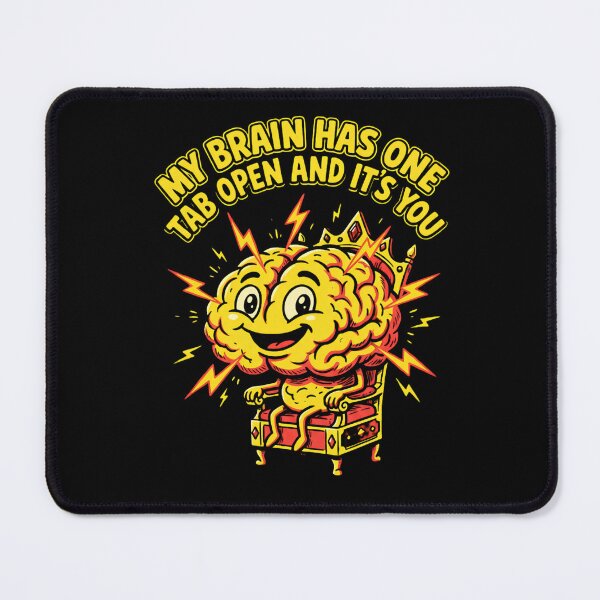 Item preview, My Brain Has One Tab Open And It's You - Overthinker Comic Design designed and sold by KansydMerch.