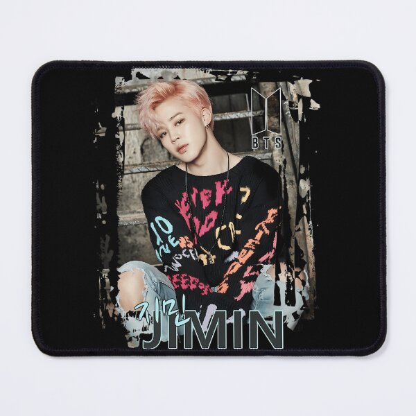Item preview, BTS Jimin Pink Hair Grunge Frame Poster designed and sold by AurelioSchultz.